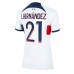 Günstige Paris Saint-Germain Lucas Hernandez #21 Auswärts Fussballtrikot Damen 2023-24 Kurzarm